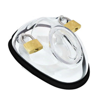 Crafted for roleplay lovers, this resin cage with rubber silicone rings ensures a snug fit, enhancing crossdressing fantasies while offering ultimate restraint and secure submission.
