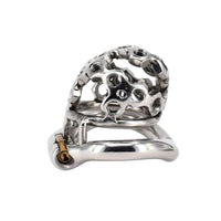 Upgrade to our smooth Spiral Cock Sissy perfect for the short male seeking comfort and control. This body-safe steel jail wraps your desires in a spiral design, featuring a secure ring and perforations for breathability. Ideal for solo play or with a partner, in case you're ready to embrace the ultimate experience.