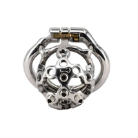 Experience heightened pleasure with our spiked male body cage. This steel device, resembling thorns, features a secure hoop and nut design. Check the photo and tips for ultimate control and excitement.