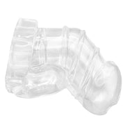 Unlock your fantasies with the unbreakable Iron Maiden plastic cage. This custom silicone device, with rubber male comfort and surgical precision, secures without keys.