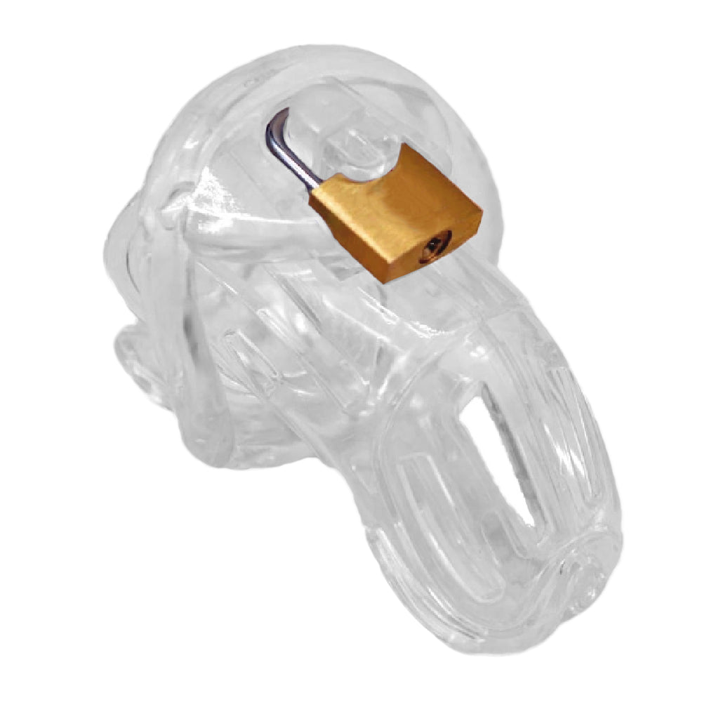 Embrace strict keyholding like never before with our Shock cage. Featuring a penis plug dick insert and electrifying shock function, it's perfect for making your chaste contract thrilling. Deepen your connection with your keyholder today!