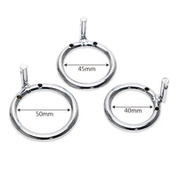 Discover unmatched security and comfort with our stainless steel accessory rings designed for the metal penis cage. These ergonomic, fit-customizing rings keep your cuckold dick secure, even down to the largest base spacer.