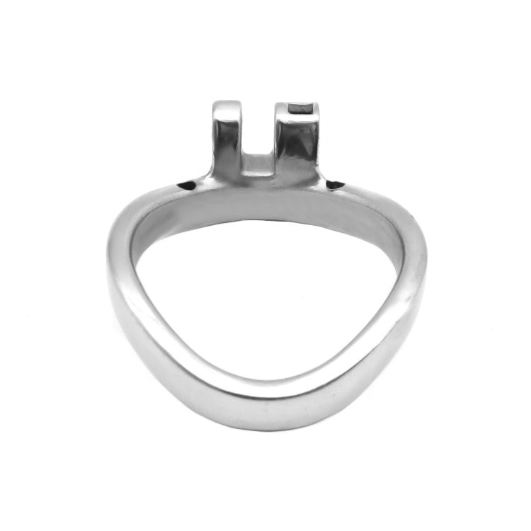 Securely tuck away your desires with this huge chastity kit. Made of stainless steel, its dark color and tiniest tightening grip enhance those thrilling moments of control.