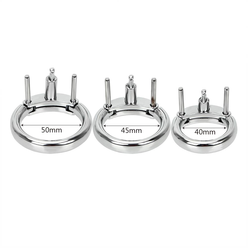 Enhance your jailhouse play with this durable, heavy metal ring. Its compatibility ensures an inescapable experience while being detector-friendly. Ideal for Lockthecock kit estim and sounding male scenarios, it offers extra security and comfort, making it perfect for long-term commitment in BDSM sessions.
