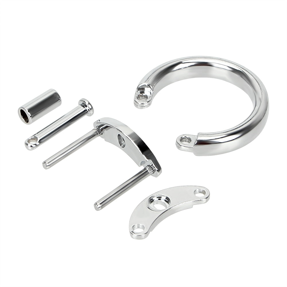 Discover the ultimate solution for comfort and security with our ergonomic accessory rings. Compatible with Jailhouse Cock Metal Cage, they offer a snug fit in sizes from 1.58" to 1.97", ideal for any flat chastity cage or belt. Perfect for long-term wear, their durable metal construction rivals the Cobra, ensuring no slipping or discomfort. Embrace your role with confidence in public or private secure yet stylish under any setting.
