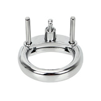 Elevate your penis cage metal play with this inch-perfect accessory ring. Its ergonomic shape ensures comfort, while the nub adds subtle control, keeping you securely tied. Ideal for discreet, long-term wear.