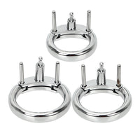 Experience unmatched comfort and durability with this sleek silver ring, crafted for the Jailhouse cage. Its chrome-like finish and camo concealment provide a snug, discreet fit similar to a speedo. Ideal for huge male chastity pursuits, this stainless dick accessory ensures security, blending seamlessly with your lifestyle.