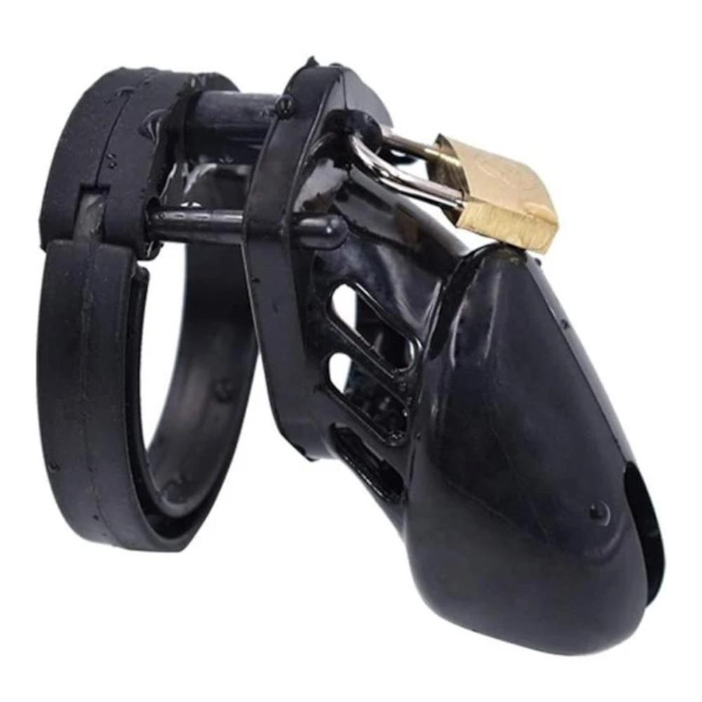 Midnight Black Male Chastity Device