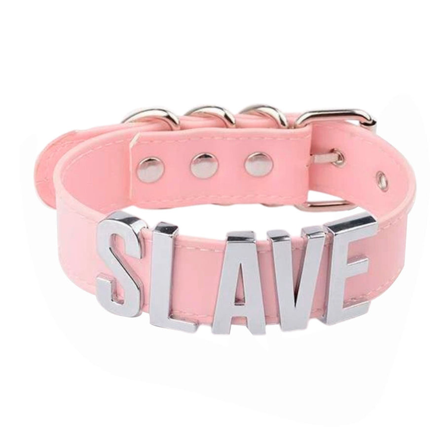 Handmade Leather Slave Choker