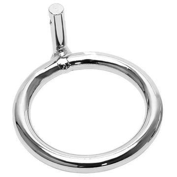 Experience unmatched control with our accessory ring for the Bendy Bruno chastity device. Crafted from durable, smooth silver metal, it complements leather, collar, studded, riveted, harness setups. Available in huge penis, stainless penis sizes, it fits perfectly, ensuring comfort and no unwanted slippage.