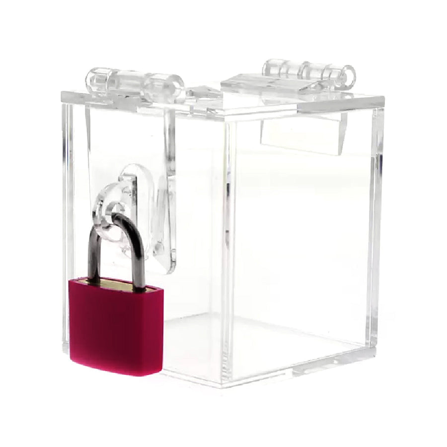 Clear Acrylic Glass Chastity Key Safe