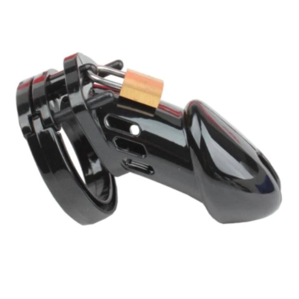 Midnight Black Male Chastity Device