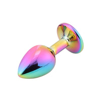 Naughty Girl's Neo Chrome Rainbow Jeweled Plug